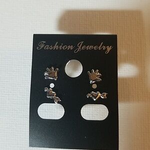 Hands & Hearts Set of 2 Earrings